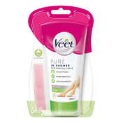 Veet Pure hårfjerningskrem i dusjen ben & kropp tørr hud 