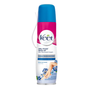 Veet Spray-On hårfjerningskrem ben & kropp sensitiv hud 