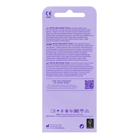 RFSU kondomer Beyond Thin 15-pakning 