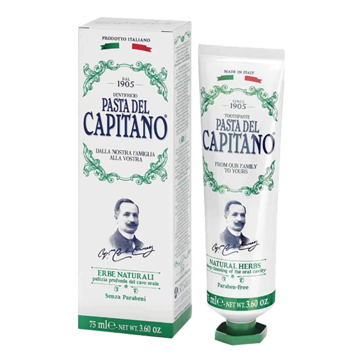 Pasta del Capitano 1905 Natural Herbs tannkrem