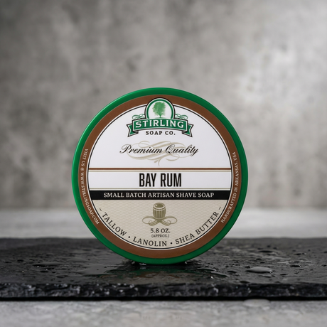 Stirling Soap Co. barbersåpe i skål 