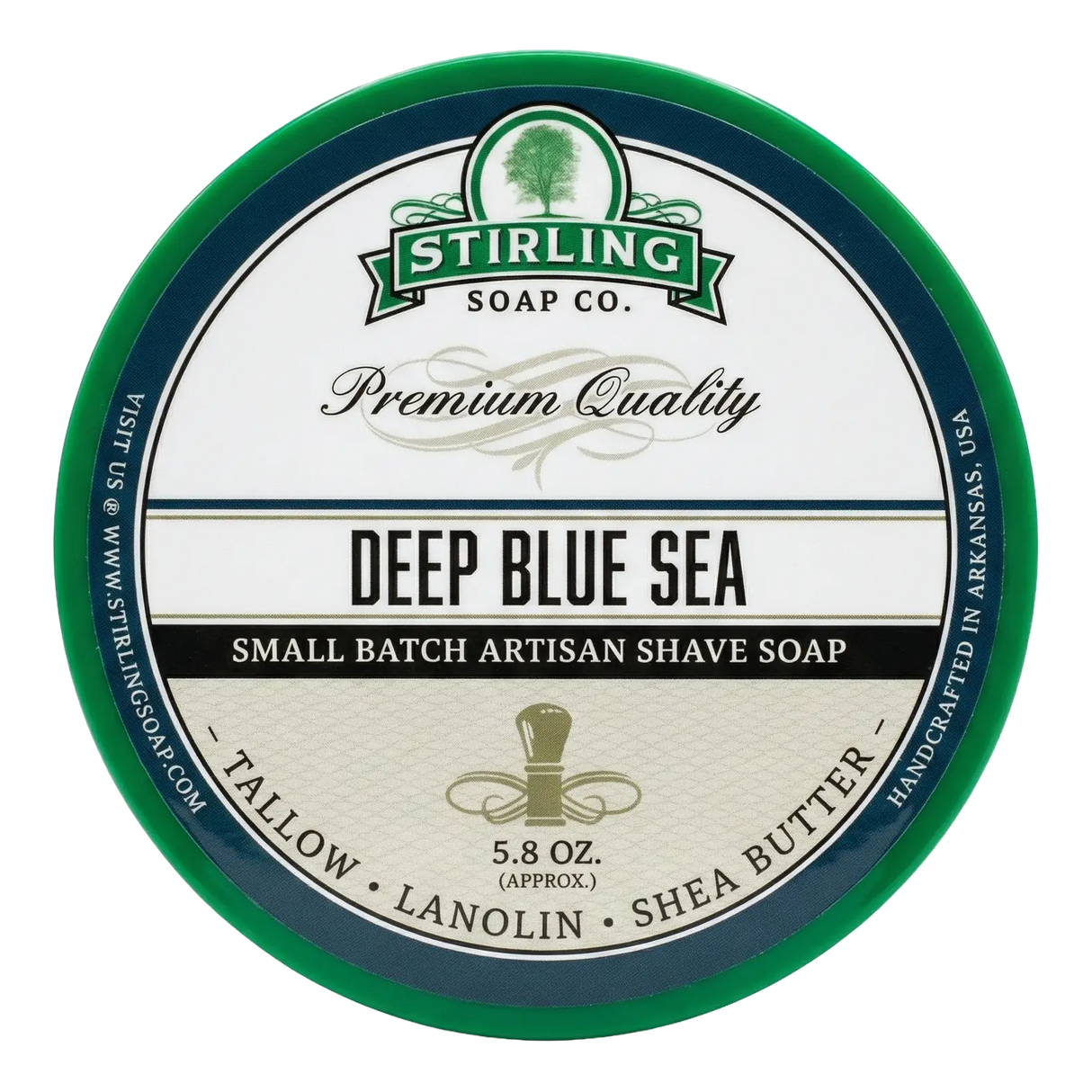 Stirling Soap Co. barbersåpe i skål 