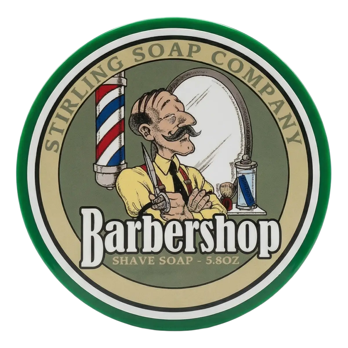 Stirling Soap Co. barbersåpe i skål 