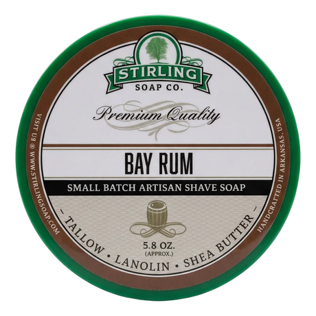 Stirling Soap Co. barbersåpe i skål 