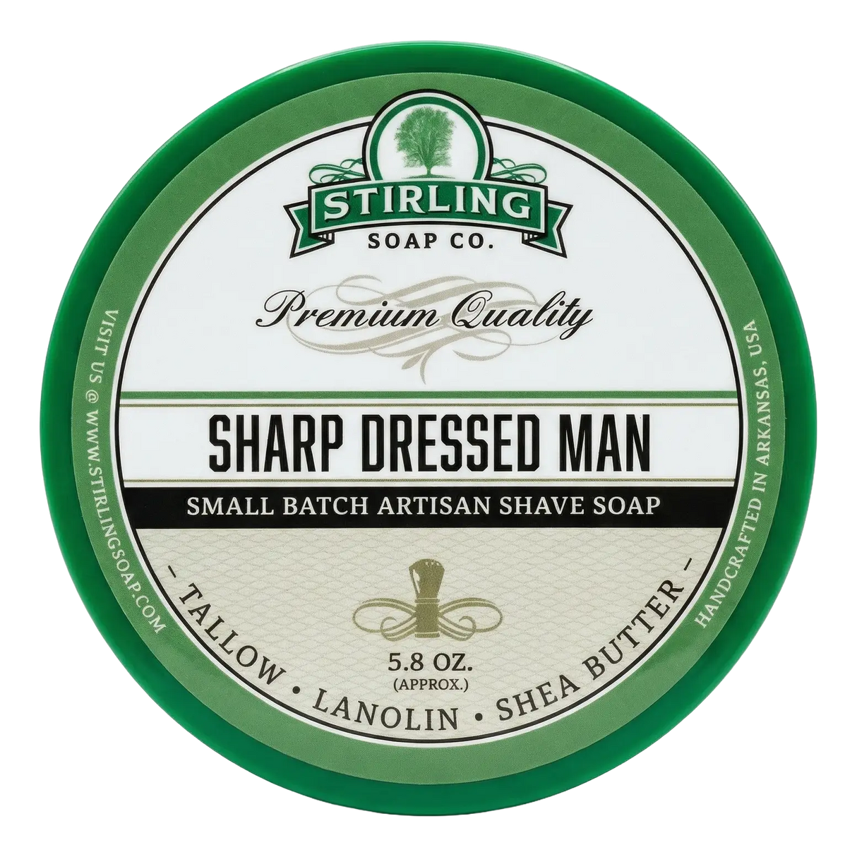 Stirling Soap Co. barbersåpe i skål 