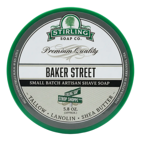 Stirling Soap Co. barbersåpe i skål 