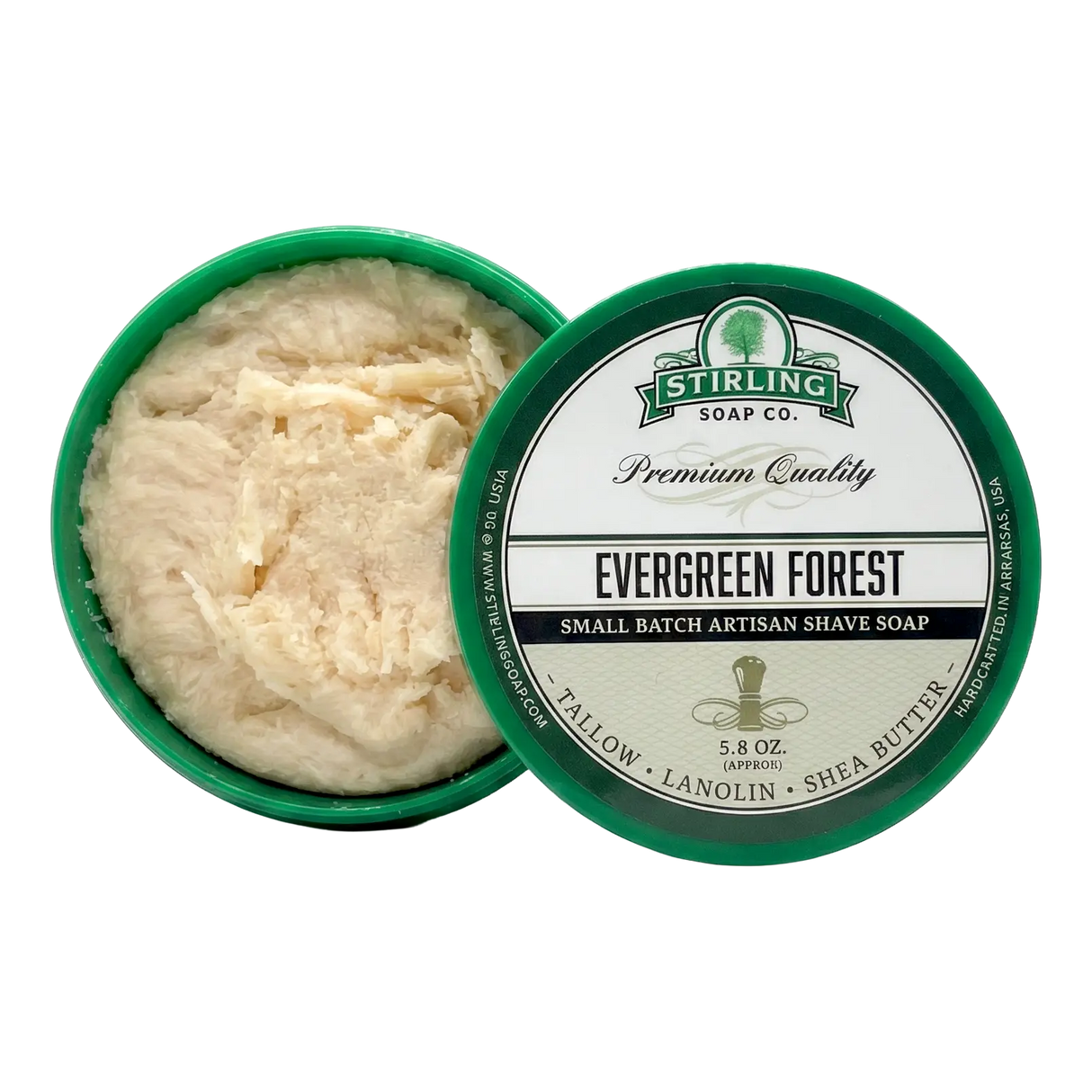 Stirling Soap Co. barbersåpe i skål 