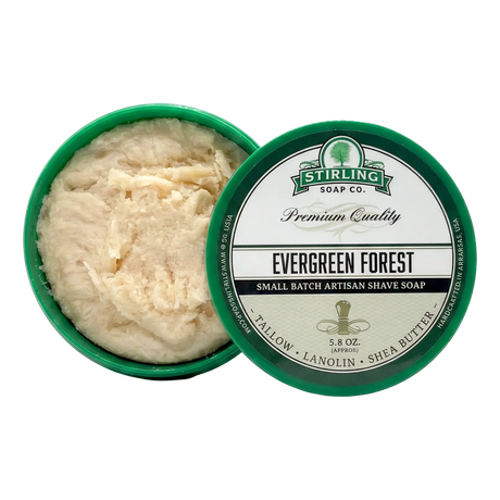 Stirling Soap Co. barbersåpe i skål 