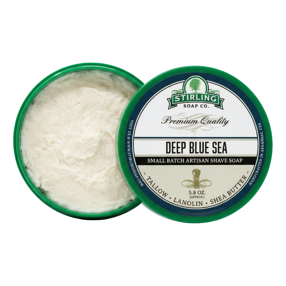 Stirling Soap Co. barbersåpe i skål 