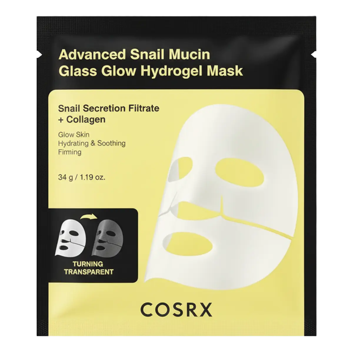 COSRX Advanced Snail Mucin Glass Glow Hydrogel Mask 