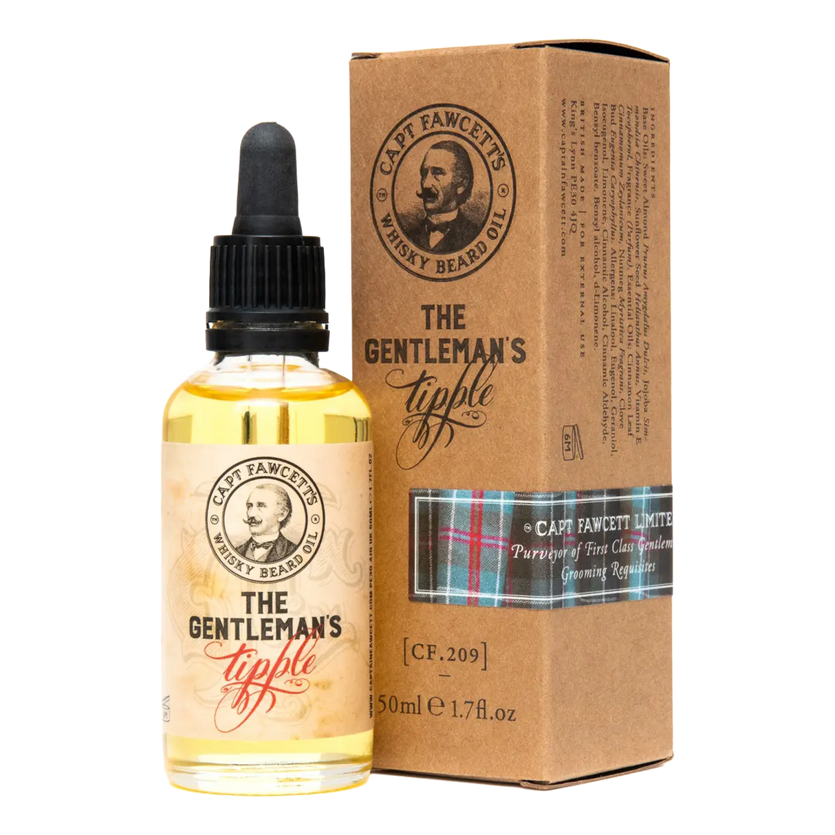 Captain Fawcett's Gentleman's Tipple Whisky skjeggolje 