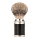 Mühle ROCCA Silvertip Badger barberkost i rustfritt stål Sort