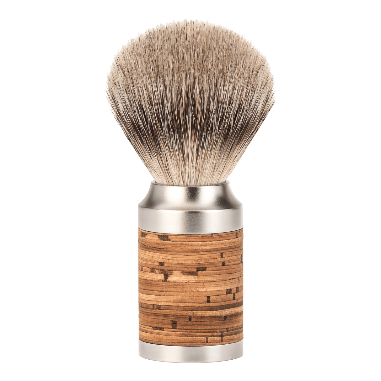Mühle ROCCA Silvertip Badger barberkost i rustfritt stål Bjørkenever