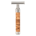 Mühle ROCCA tradisjonell barberhøvel i rustfritt stål Bjørkenever