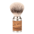 Mühle Rocca Silvertip Fibre barberkost i rustfritt stål Bjørkenever
