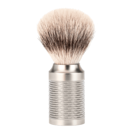 Mühle Rocca Silvertip Fibre barberkost i rustfritt stål Rustfritt stål