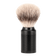 Mühle Rocca Silvertip Fibre barberkost i rustfritt stål Jet Black