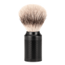 Mühle Rocca Silvertip Fibre barberkost i rustfritt stål Jet Black