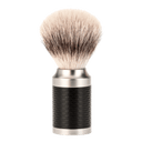 Mühle Rocca Silvertip Fibre barberkost i rustfritt stål Sort