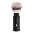 Mühle Silvertip Fibre reisebarberkost aluminium Sort