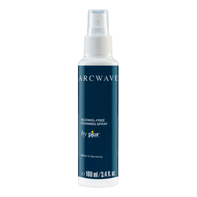 Arcwave alkoholfri rengjøringspray for sexleketøy i hvit flaske med mørkeblå etikett