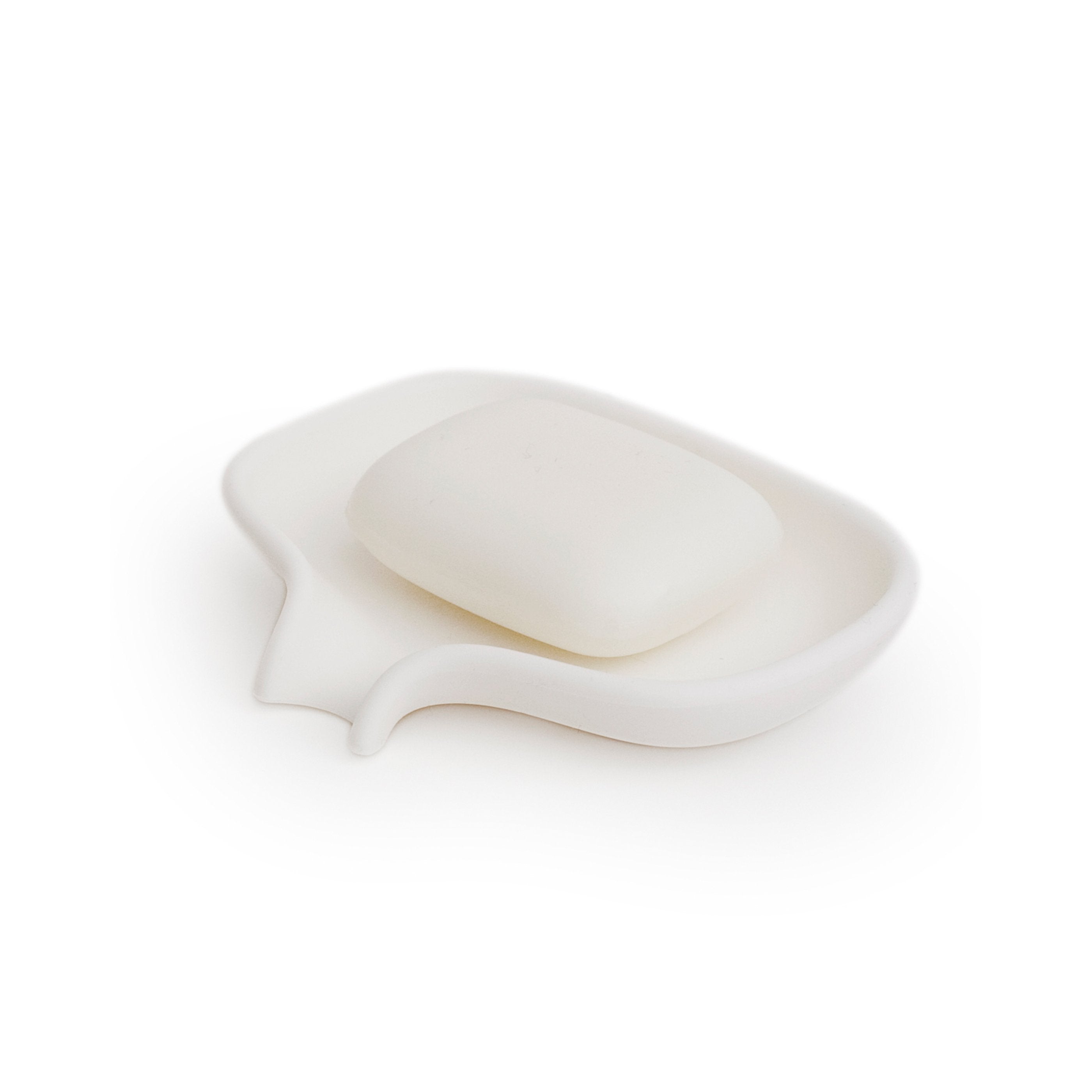 Bosign Soap Saver Flow såpeskål i silikon Hvit