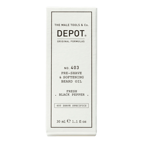 Depot No. 403 Pre-Shave & Softening Beard Oil Fresh Black Pepper