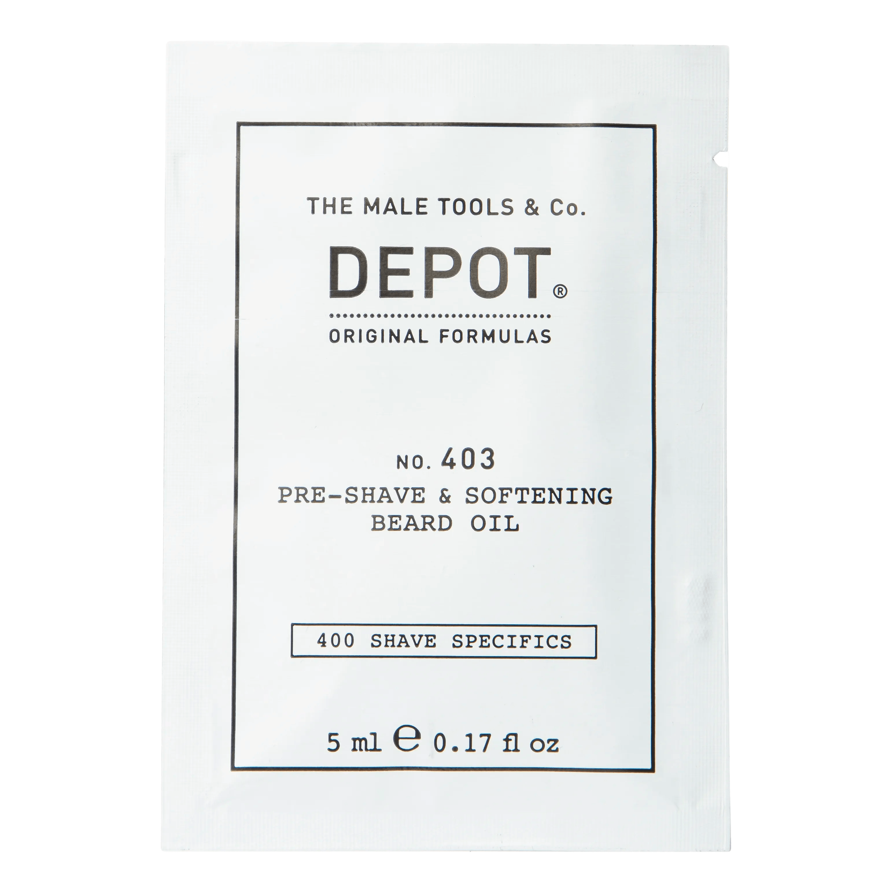 Depot No. 403 Pre-Shave & Softening Beard Oil - Vareprøve Sweet Almond