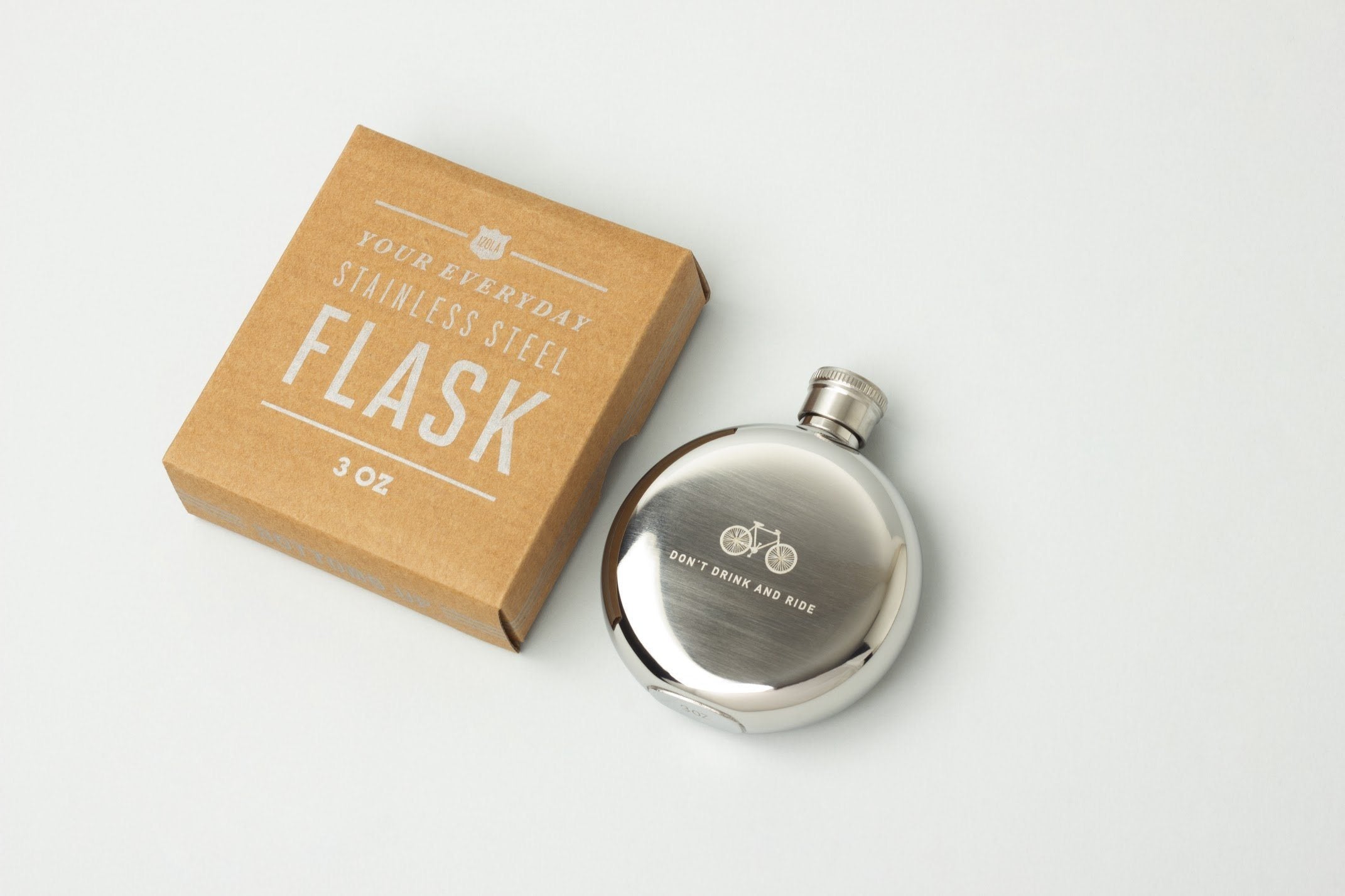 Men's Society Hip Flask Don't Drink & Ride