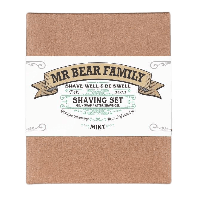 Mr Bear Family Shaving Set Mynte