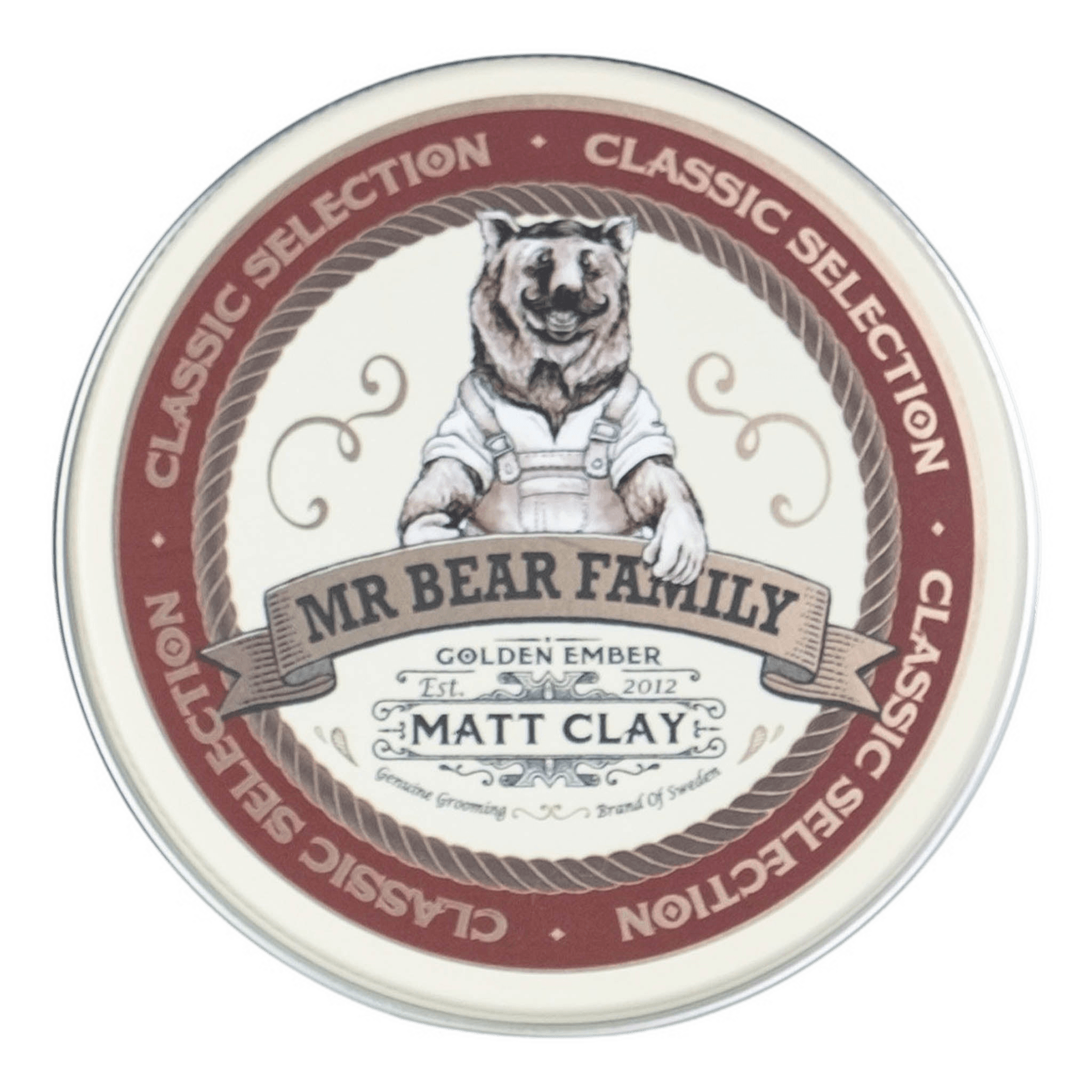 Mr Bear Golden Ember Pomade - Matt Clay