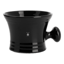 Mühle barberkopp av porselen med hank Sort