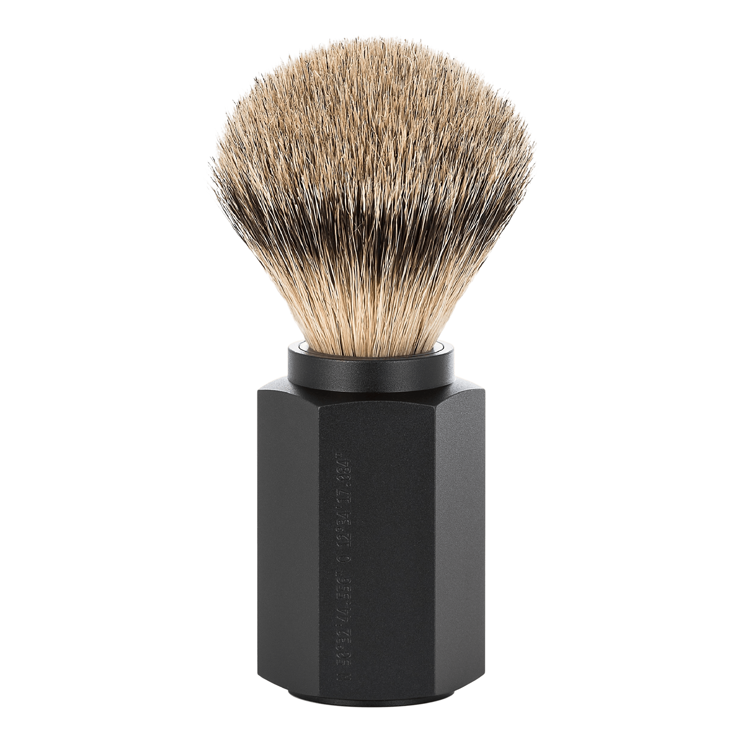 Mühle Hexagon Silvertip Badger barberkost Graphite