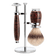 Mühle Purist barbersett Ebonitt Silvertip grevlinghår