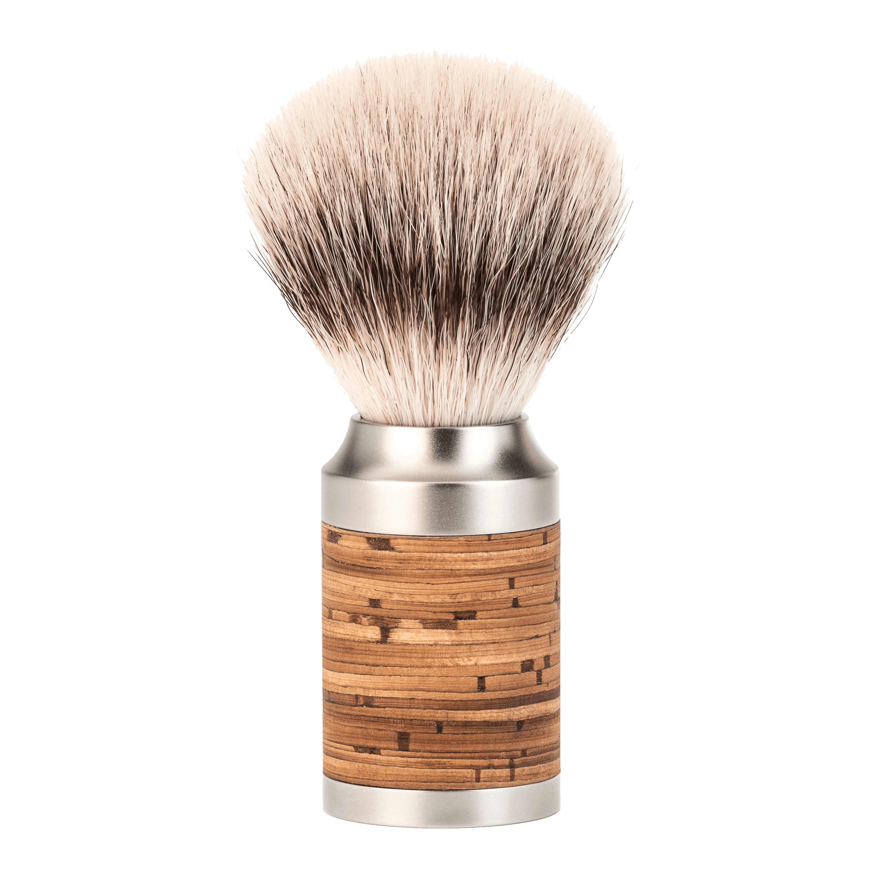 Mühle Rocca Silvertip Fibre barberkost i rustfritt stål Bjørkenever