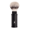 Mühle Silvertip Fibre reisebarberkost aluminium Sort