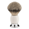 Mühle Sophist Silvertip barberkost Hvit porselen