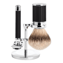 Mühle Traditional barbersett Krom Silvertip Fibre