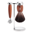 Mühle Vivo barbersett 4 deler Plommetre Black Fibre