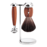 Mühle Vivo barbersett 4 deler Plommetre Black Fibre