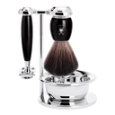 Mühle Vivo barbersett 4 deler Sort Black Fibre