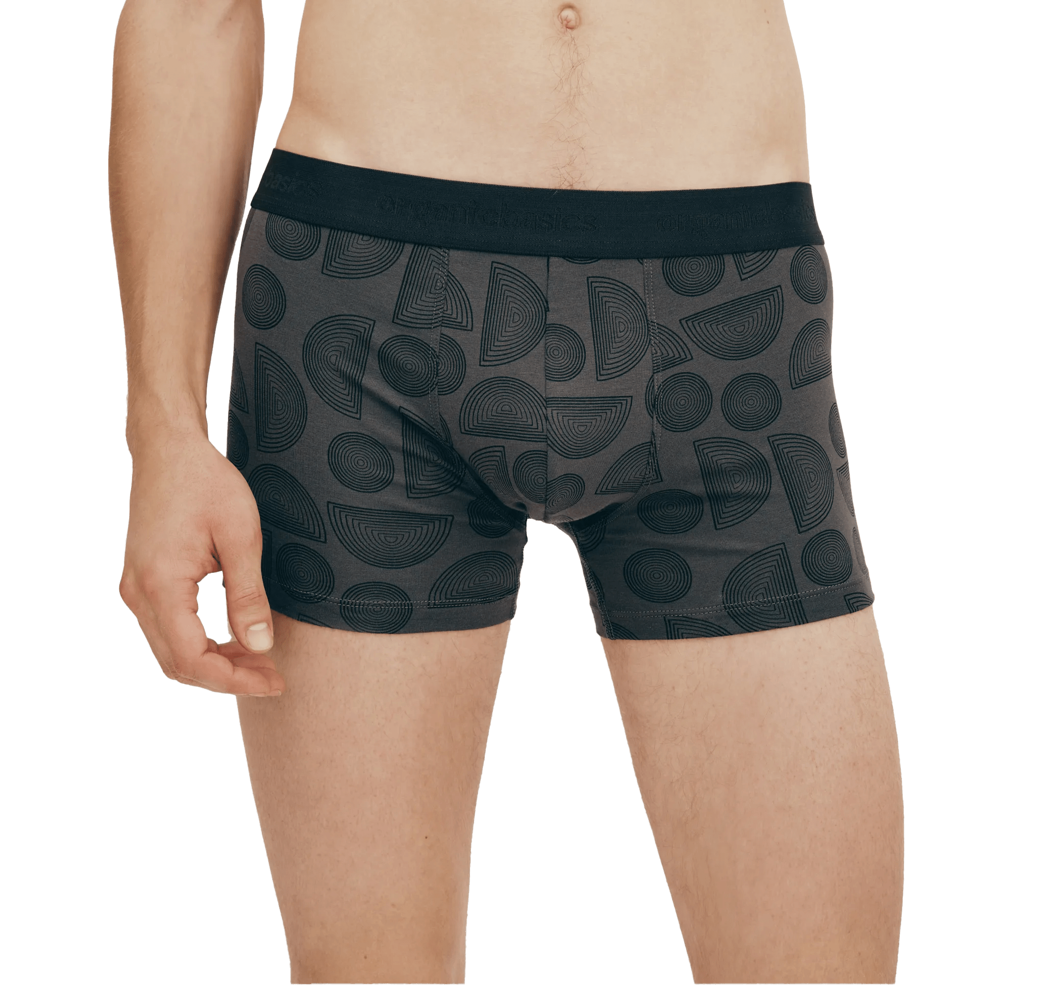 Organic Basics Cotton Stretch boxershorts 3-pakning Sort / Grå / Orb S