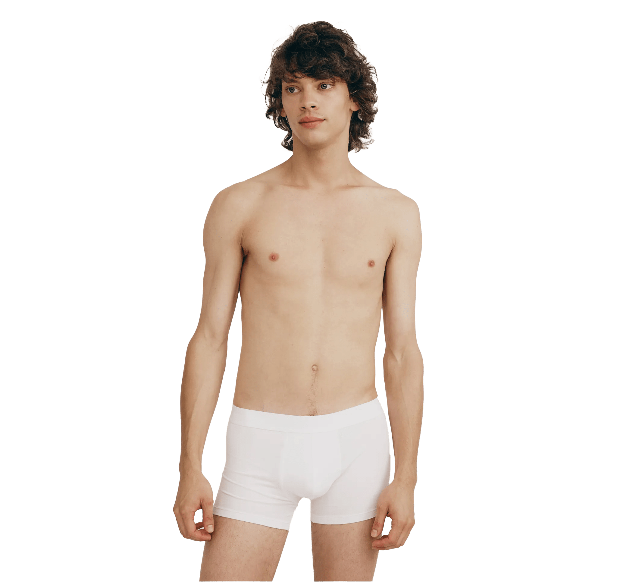 Organic Basics Cotton Stretch boxershorts 3-pakning Hvit / Grå / Sort S