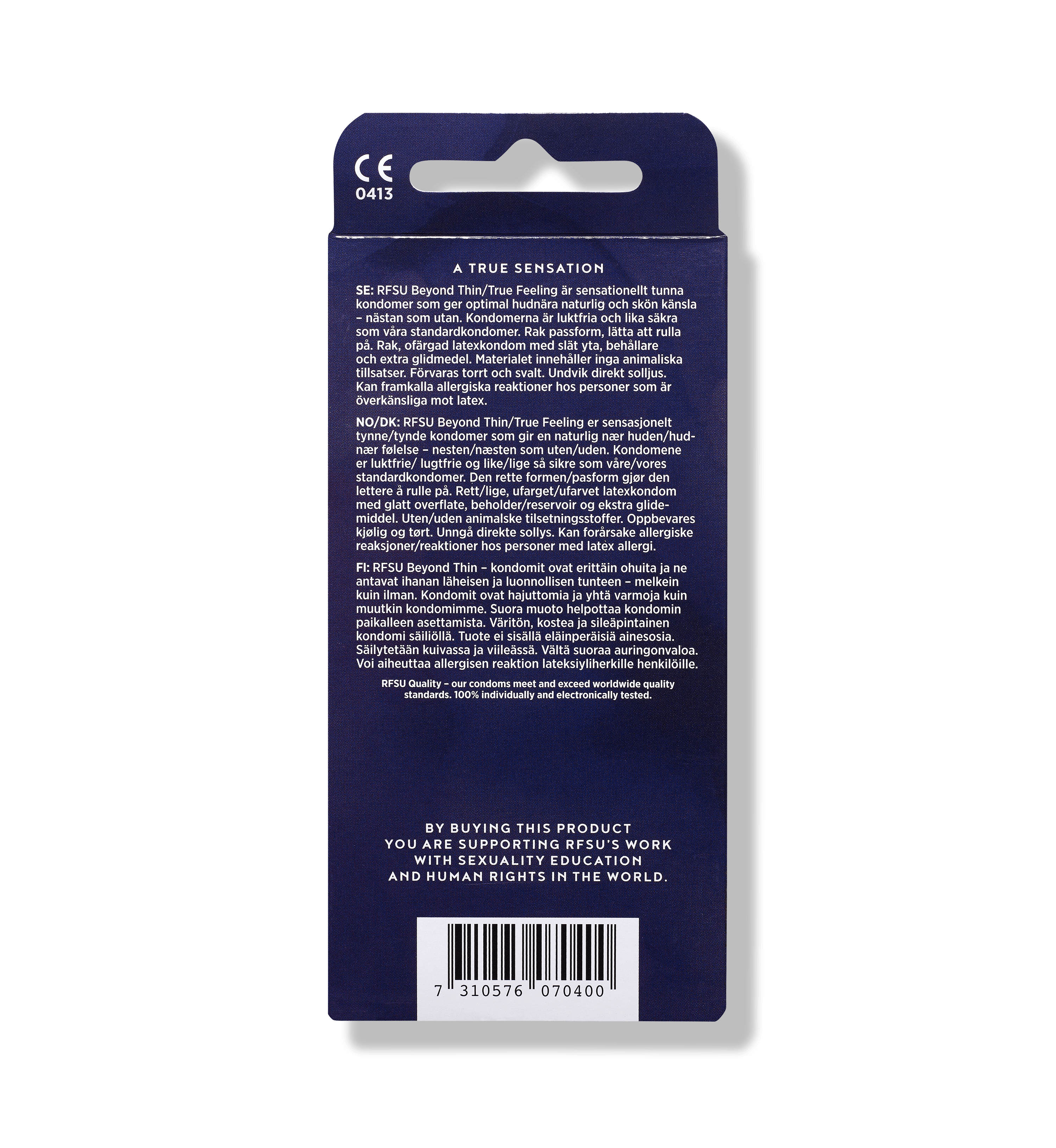 RFSU kondomer Beyond Thin True Feeling 8-pakning